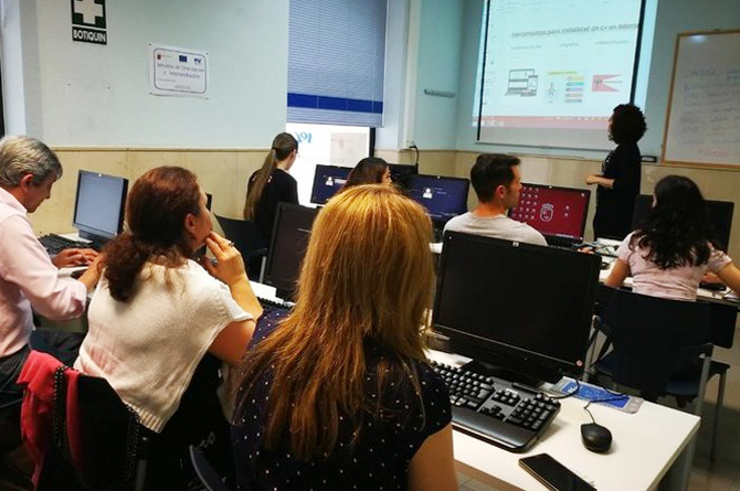Imagen de un aula de formación