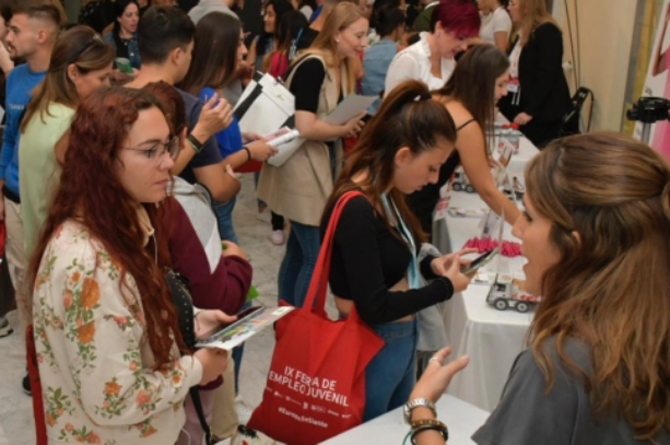Imagen de una pasada edici&oacute;n de la Feria de Empleo Talento Joven organizada por la C&aacute;mara de Comercio de Murcia