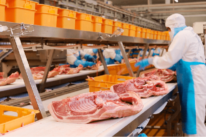 Sala de despiece de La Comarca Meats