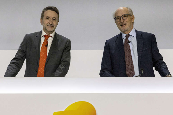 Josu Jon Imaz, CEO, y Antonio Brufau, presidente de Repsol