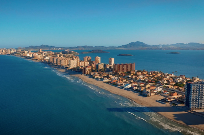 Vista a&eacute;rea de La Manga
