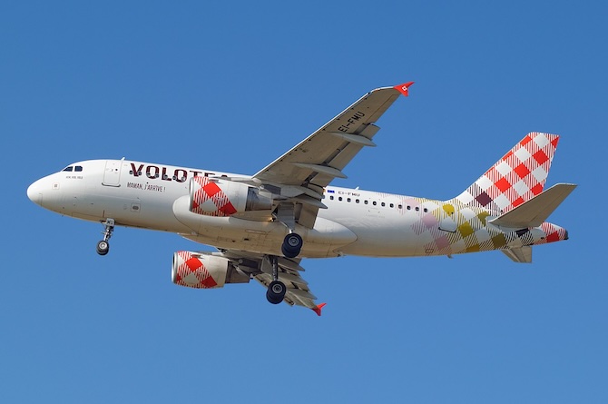 Avión de la aerolínea Volotea