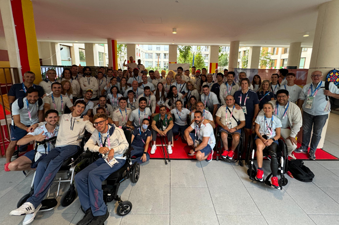 Parte del equipo paralímpico español en París