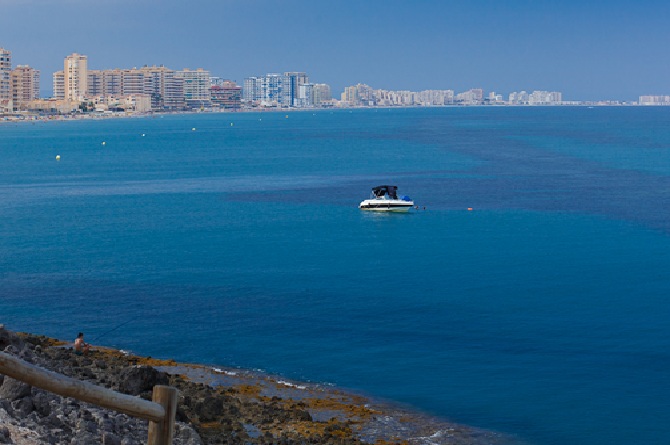 Una vista de La Manga.