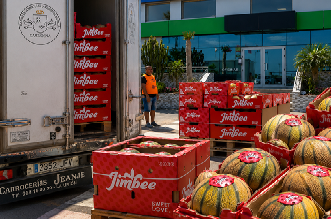 Jimbofresh dona melones al Banco de Alimentos de Cartagena y convierte el excedente agr&iacute;cola en solidaridad