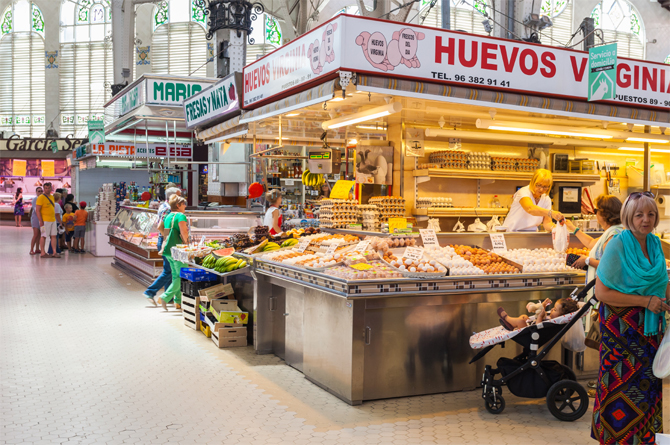 Mercado central de Valencia. Imagen: Diego Delso