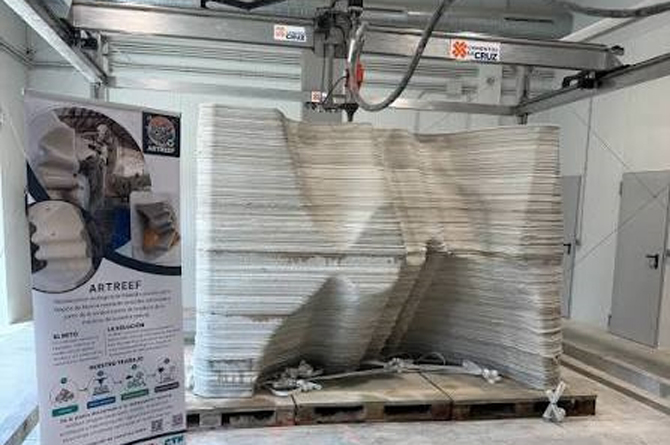 Imagen del proyecto ArtReef para recuperar residuos y que investiga en concreto la elaboraci&oacute;n de arrecifes artificiales a partir de residuos de cantera