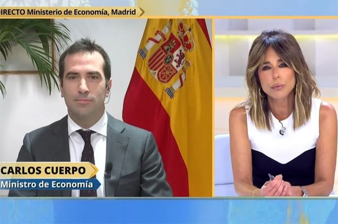 Carlos Cuerpo, hoy en Telecinco
