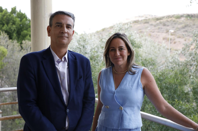 Mar Abad y Miguel López González de León, director general de ENAE