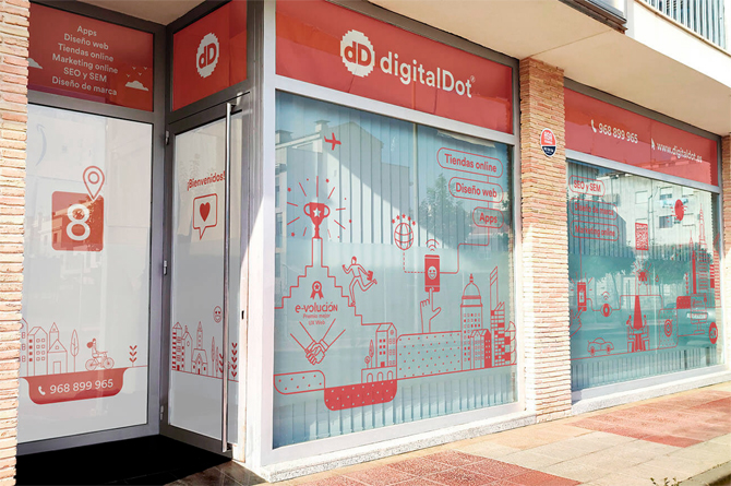 Agencia digitalDot en la calle Pedro García Tovar, en Puente Tocinos
