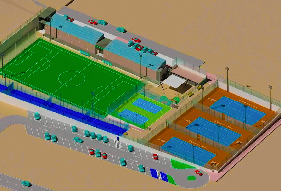 Recreación de la futura Ciudad del Tenis Carlos Alcaraz