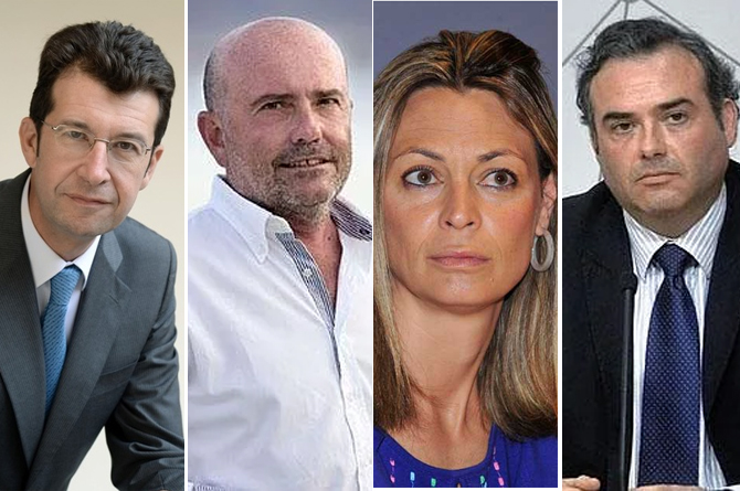 Juan Carlos Ruiz, Jose Antonio Alonso, Mariola Martínez y José Fidel Saura