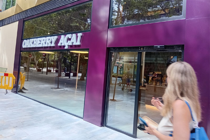 Establecimiento de Oakberry en Murcia