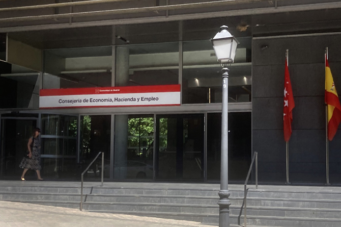 Sede la consejer&iacute;a de Econom&iacute;a, Hacienda y Empleo de la Comunidad de Madrid