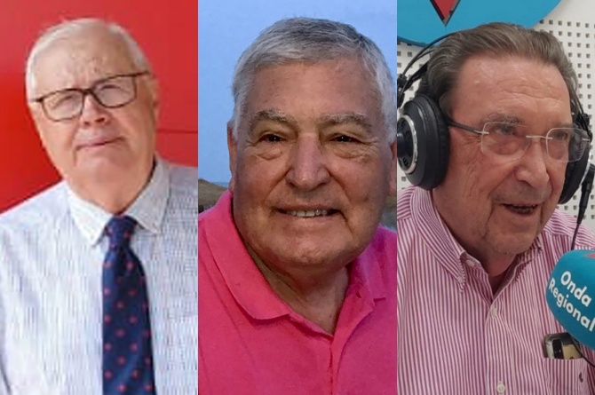 De izquierda a derecha: Joaquín Piernas, Ginés Zapata y Mariano Nicolás