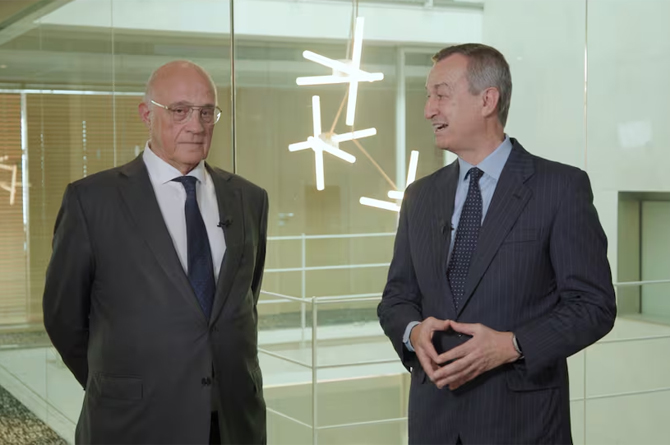 Josep Oliu y César González-Bueno, presidente y consejero delegado del Banco Sabadell