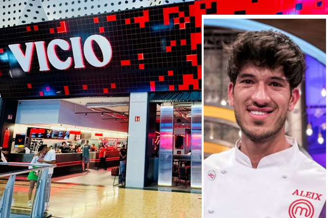 Hamburguesería Vicio en Nueva Condomina. En la imagen, Aleix Puig, ganador de Masterchef 7