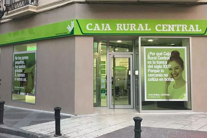 Una oficina de Caja Rural Central
