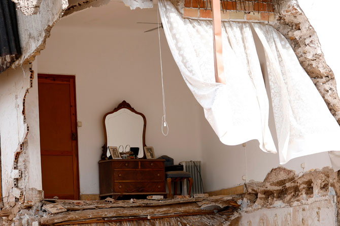 Imagen de una de las casas destruidas por la DANA