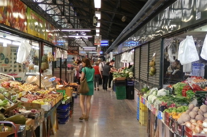 Interior del Mercado de Verónicas, en Murcia
