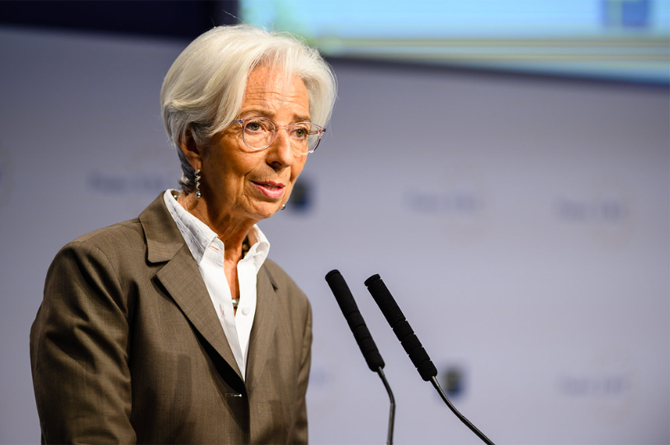 Christine Lagarde, presidenta del Banco Central Europeo. Imagen: Martin Lamberts