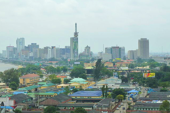 Vista de Lagos, capital de Nigeria