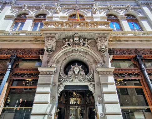 Fachada del Casino de Murcia