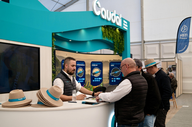 Stand de Caudal en la feria que se celebra en la ciudad francesa de Montpellier