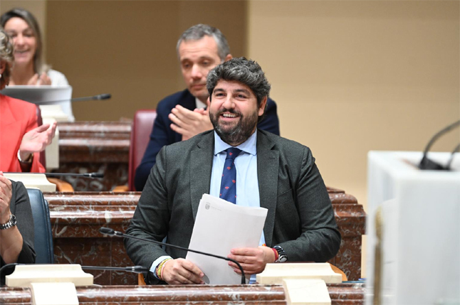 López Miras, hoy en la Asamblea Regional