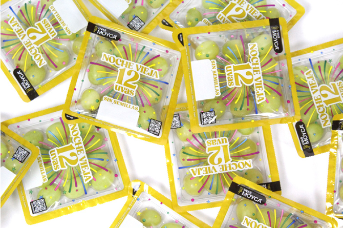 El nuevo packaging permitirá disfrutar de las uvas de Moyca en Nochevieja