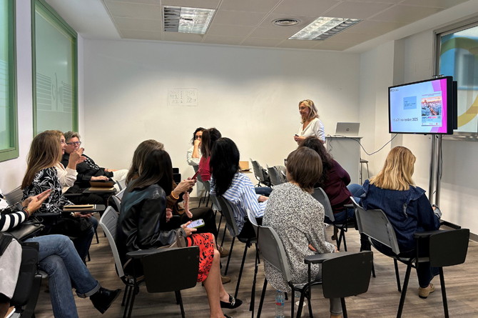 Imagen de una reunión preparatoria de la delegación regional de empresarias que viajará a Madrid