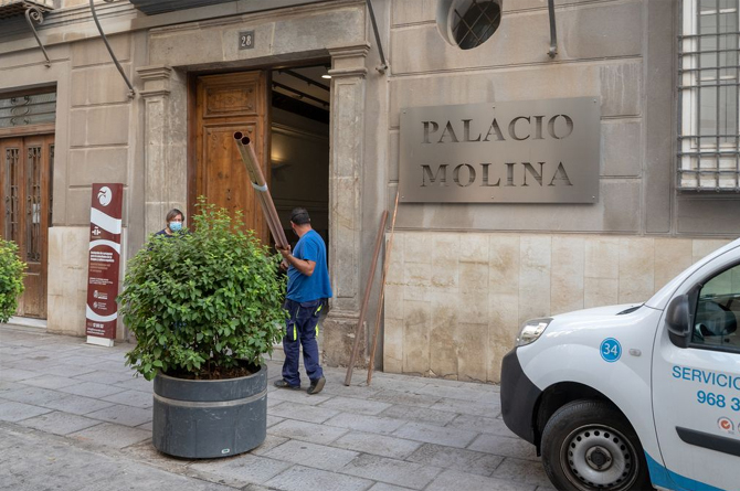 El Palacio Molina de Cartagena acoge el Juzgado de lo Mercantil número 4 de Murcia, en funcionamiento desde noviembre de 2022