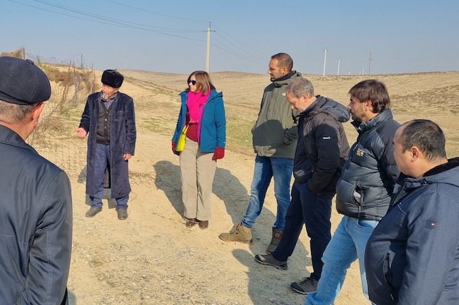 Delegación murciana durante una de las visitas a Uzbekistán