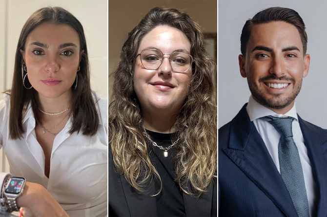 Irene Garc&iacute;a, Anna Font y Agust&iacute;n Fuentes