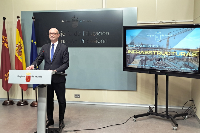 V&iacute;ctor Mar&iacute;n, durante la rueda de prensa balance de las actuaciones m&aacute;s destacadas durante 2025