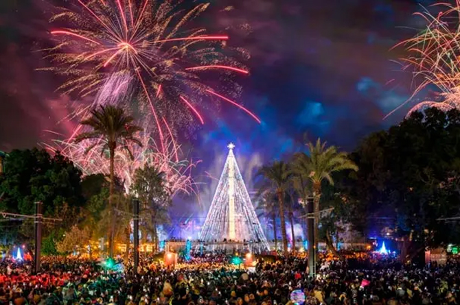 El &aacute;rbol de Navidad en Murcia se encendi&oacute; el viernes 28 de noviembre